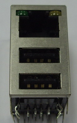 Computer accessory 2USB 1Lan with LED